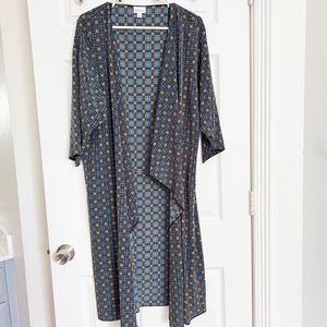 Lularoe | Geometric Print Duster Kimono Open Front